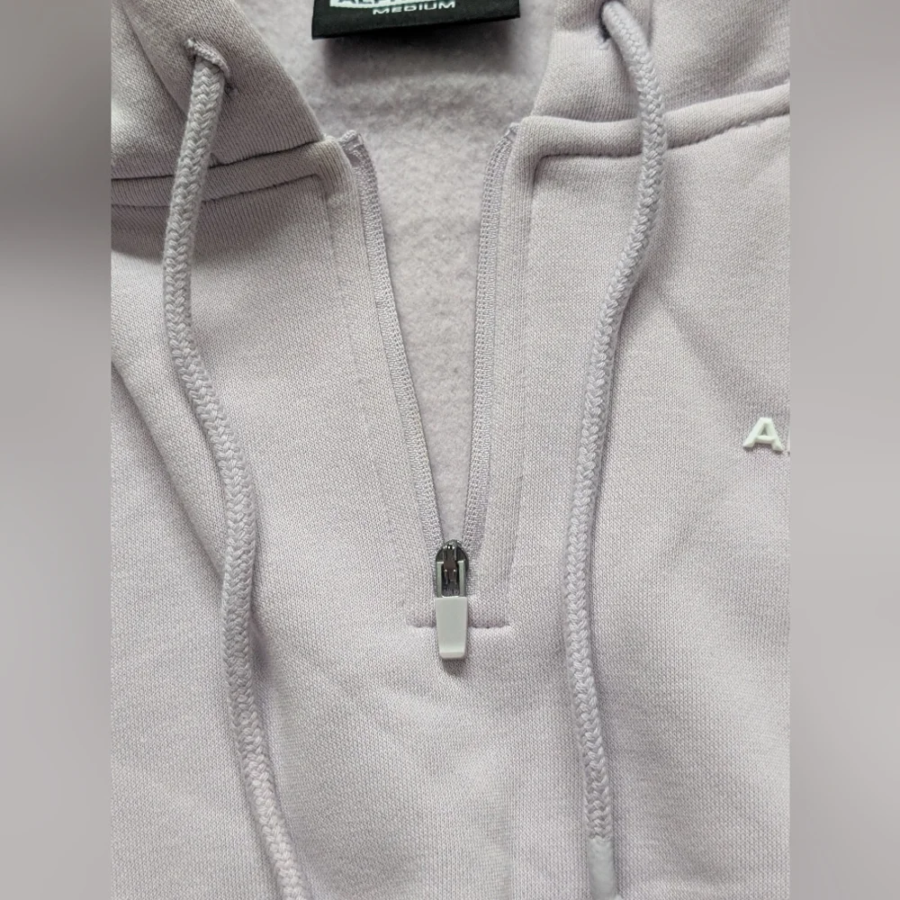 Alphalete Lilac Purple Crop Quarter Zip - Picture 3 of 4